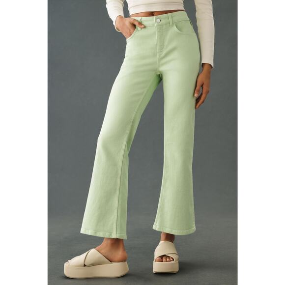 Pilcro The Yaya Mid-Rise Crop Flare Jeans - New 34P - Picture 4 of 7